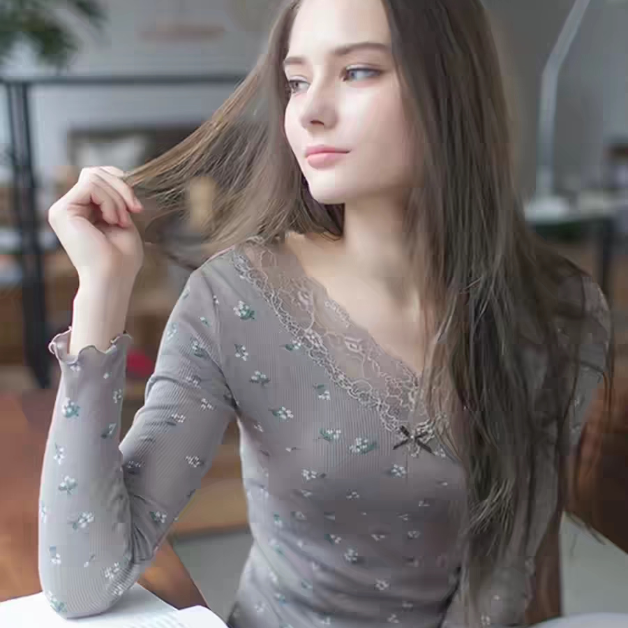 顶呱呱顶瓜瓜秋衣秋裤女士薄款弹力美体修身棉质内衣秋冬打底套装