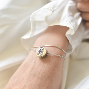 来图定制宠物毛发骨灰珍藏手链猫狗照片头像名字定制纪念品礼物