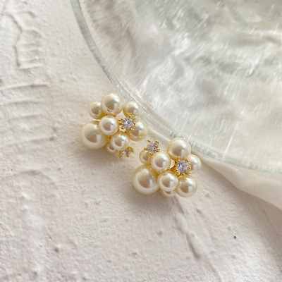 轻奢百搭珍珠日韩女耳钉