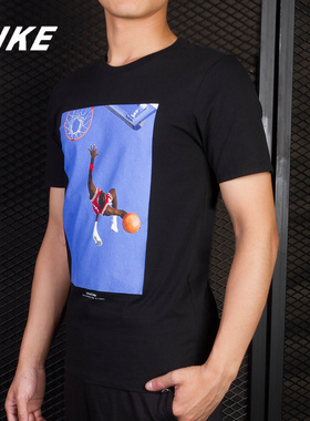 Nike/耐克正品AIR JORDANAJ男子篮球T恤印花半袖短袖T恤 915935
