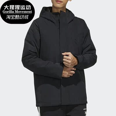 男子连帽保暖休闲棉服