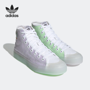 阿迪达斯正品 三叶草 NIZZA GX2709 Adidas 新款 男女高帮运动板鞋