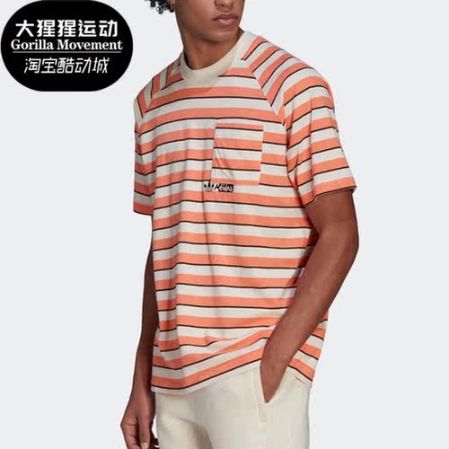 阿迪达斯三叶草运动男子圆领短袖