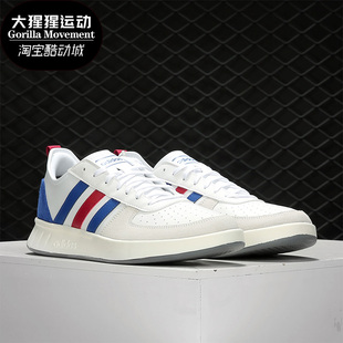 男女轻便运动低帮网球休闲鞋 Adidas 阿迪达斯正品 春季 EE9665