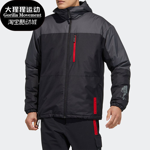 阿迪达斯男子连帽棉服