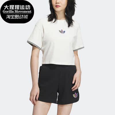 阿迪达斯女子运动短袖