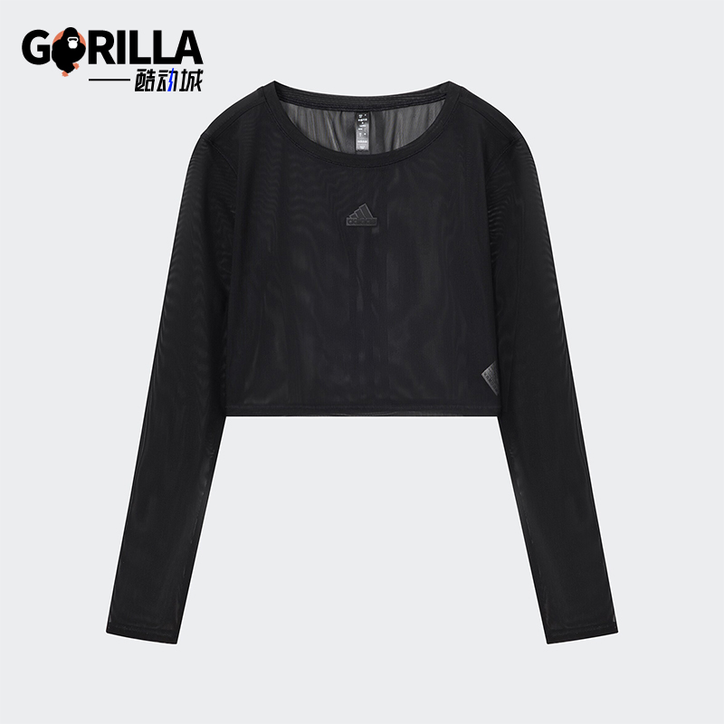 阿迪达斯女士休闲长袖T恤