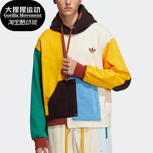 运动连帽卫衣 Adidas 阿迪达斯正品 三叶草木偶系列男子时尚 HC0351