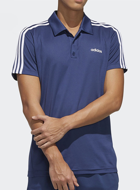 Adidas/阿迪达斯正品 夏季新款男子轻便舒适圆领POLO衫 FL0324