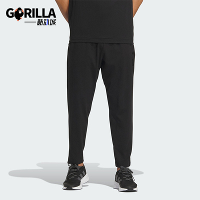 阿迪达斯男士运动休闲九分裤