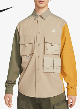 Nike/耐克正品秋季新款男子运动宽松休闲透气长袖衬衫 DN3937-247