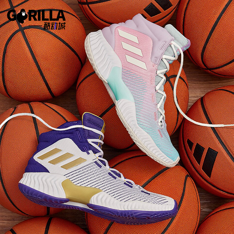 Adidas/阿迪达斯正品PRO BOUNCE 2018男女运动篮球鞋IG4496