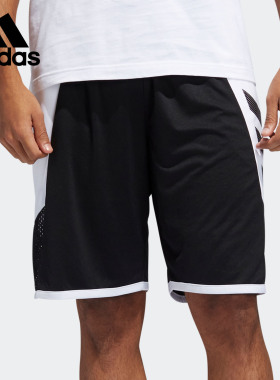 Adidas/阿迪达斯正品新款男子LOGO休闲篮球运动短裤FH7947