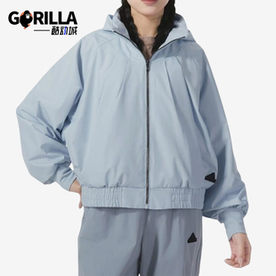 女士简约加绒连帽夹克外套IM8843 新款 Adidas 阿迪达斯正品