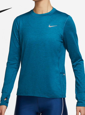 Nike/耐克正品春季新款女子休闲运动跑步长袖T恤CU3278-393
