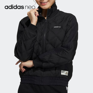 女子立领时尚 休闲运动保暖棉服 阿迪达斯正品 Adidas H18628