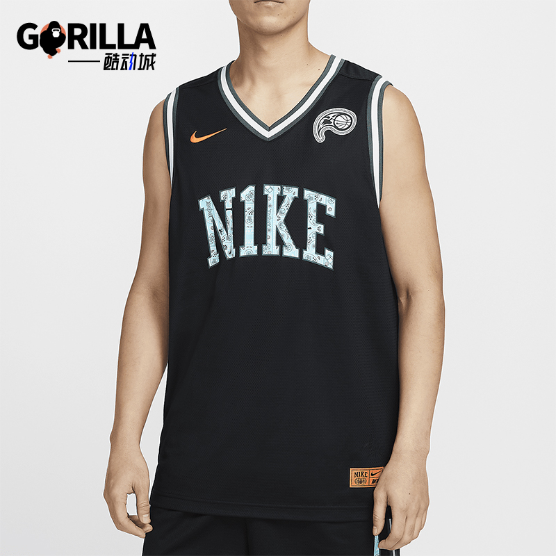 耐克男士无袖篮球球衣运动T恤