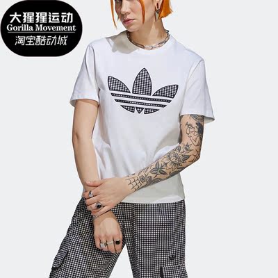 阿迪达斯正品女子运动短袖