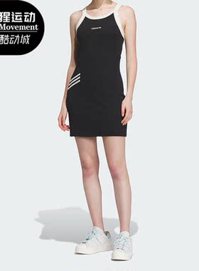 Adidas/阿迪达斯正品三叶草女子透气运动无袖连衣裙IU4841