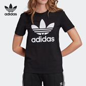 Adidas FM3311 TEE圆领短T恤 阿迪达斯正品 三叶草女子TREFOIL
