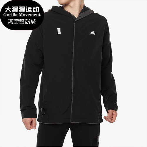 阿迪达斯男闲梭动夹克外套正运