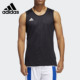 阿迪达斯正品 男子夏季 双面穿无袖 Adidas 篮球运动背心 DX6385