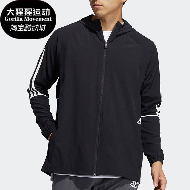 休闲阿迪达斯男子运动外套