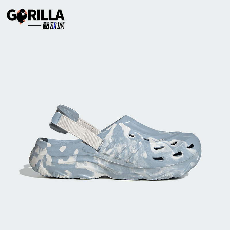 阿迪达斯男女款时尚简约洞洞凉鞋