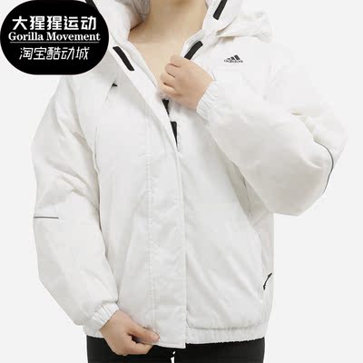 阿迪达斯保暖连帽羽绒服