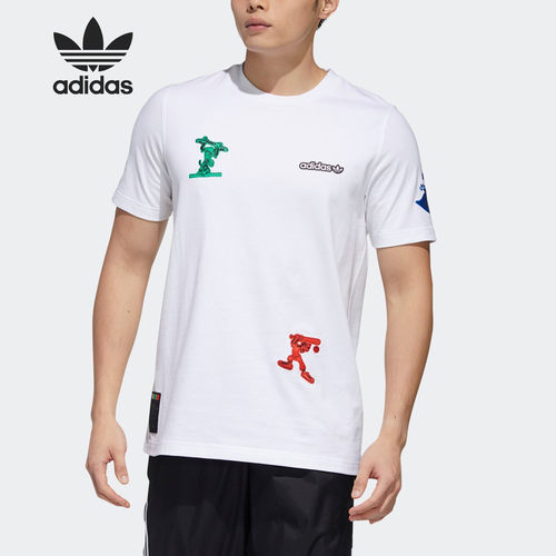 Adidas/阿迪达斯正品三叶草秋男高飞狗运动休闲短袖T恤GP6478