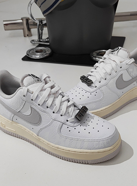 Nike/耐克正品Air Force Premium AF1白灰反光空军一号板鞋CJ1631
