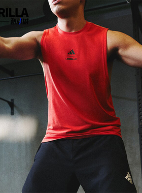 Adidas/阿迪达斯正品LM SHA M TANK 男士训练透气运动背心JN9791