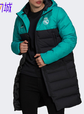 Adidas/阿迪达斯正品冬季新款男子足球运动保暖连帽羽绒服 GR4269