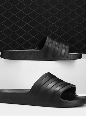 Adidas阿迪达斯正品ADILETTEAQUA男女休闲运动沙滩防滑拖鞋F35550