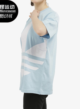 Adidas/阿迪达斯正品三叶草新款女子 大LOGO短袖T恤GJ1010GJ1011