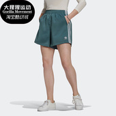 阿迪达斯正品 SATIN SHORTS Adidas 三叶草女子运动短裤 GN2775