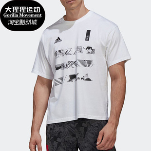 男子足球小将运动T恤 Adidas 新品 阿迪达斯正品 GK3440 秋季