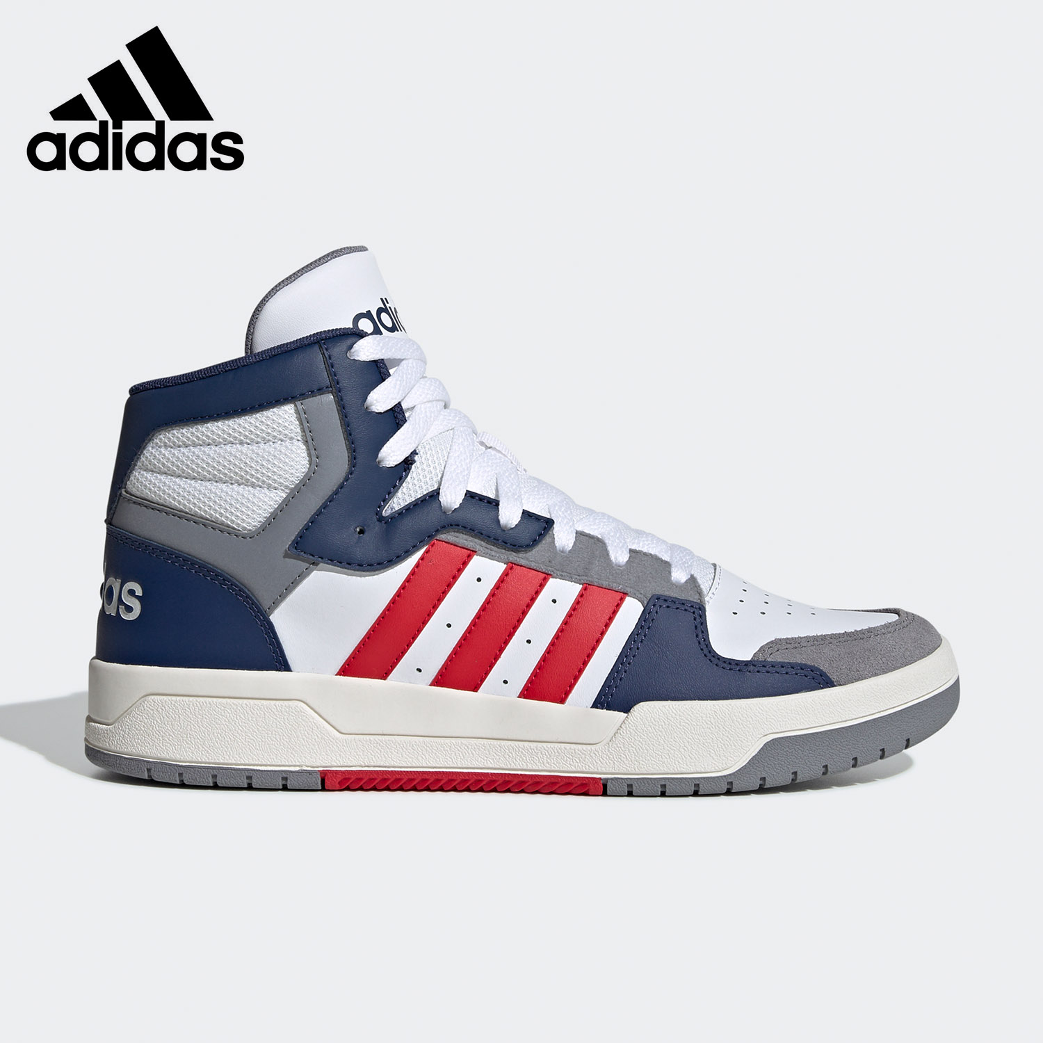 阿迪达斯男女中帮休闲板鞋