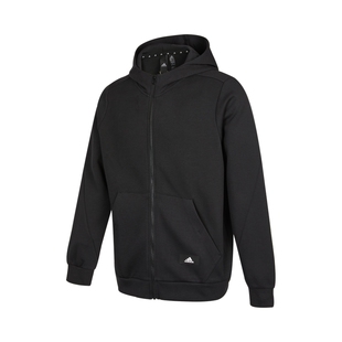 Adidas阿迪达斯正品春季运动休闲男子连帽拉链潮流夹克外套HA1416