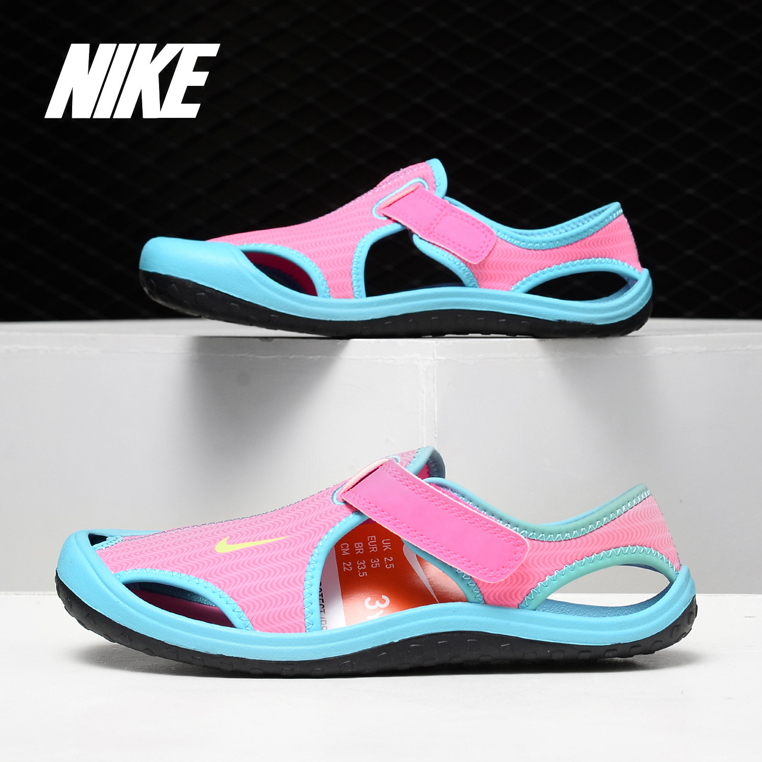 Nike/耐克正品夏季新款 男女休闲童包头休闲沙滩凉鞋344992