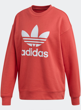 Adidas/阿迪达斯正品三叶草春季新品女子休闲套头卫衣FM3291