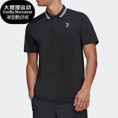阿迪达斯男子足球运动短袖POLO衫