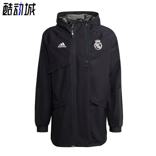 adidas阿迪达斯男子足球连帽外套