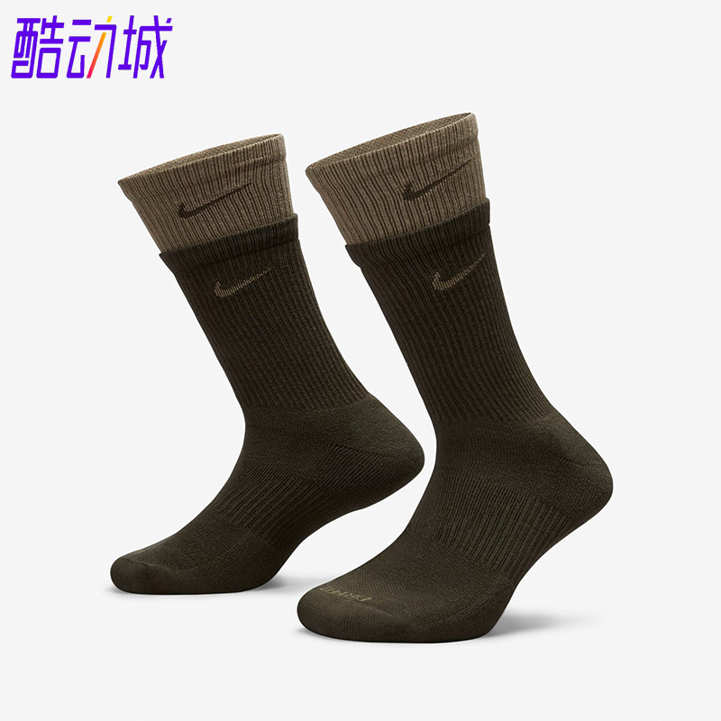 耐克正品拼接男女夏季训练运动袜