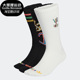 HL1708 三叶草男女运动透气耐磨中筒袜三双装 Adidas 阿迪达斯正品
