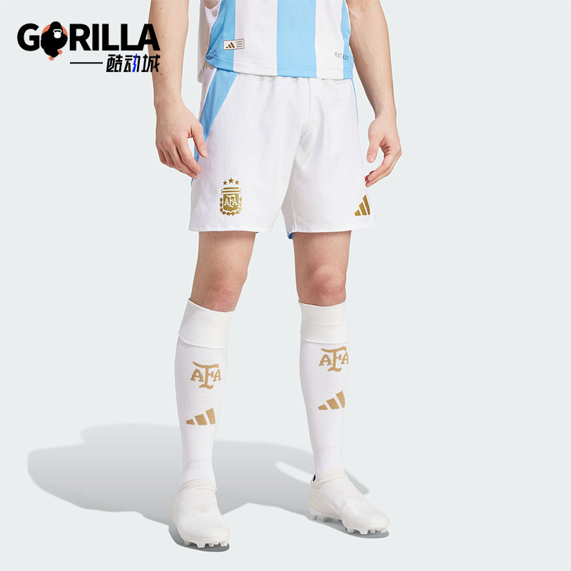 Adidas/阿迪达斯正品阿根廷主场球员版男士足球短裤IN6928