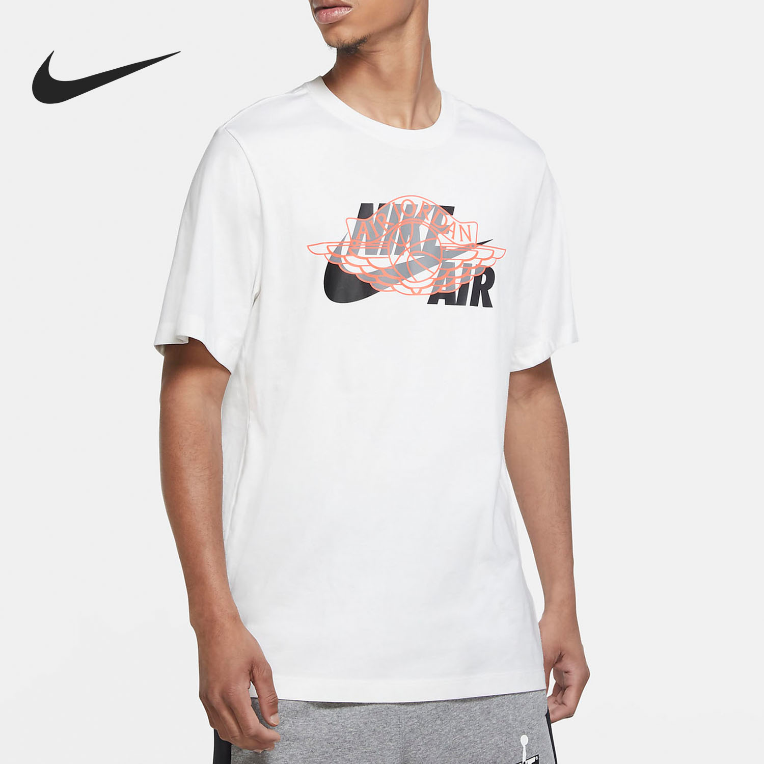 Nike/耐克正品 JORDAN AIR WINGS 男子短袖圆领上衣 CU1980