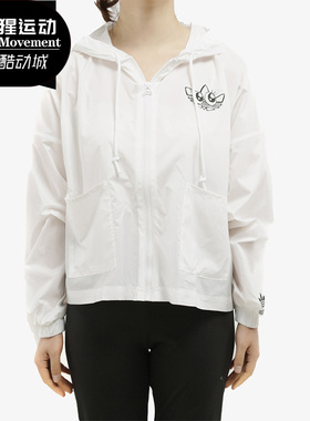Adidas/阿迪达斯正品三叶草 Graphic WindBr 女子运动外套GK4980