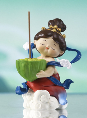 国潮敦煌飞天盲盒小公仔福禧敦煌少女盲盒可插香薰摆件盲盒礼物