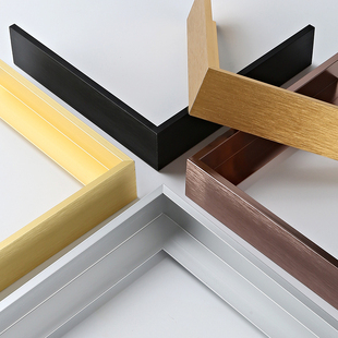 极窄铝合金边框L型油画框广告海报展板外框装裱定制像框包画框边